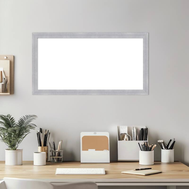 Amanti Art Grace Brushed Gold Narrow Framed Dry Erase Magnetic Board