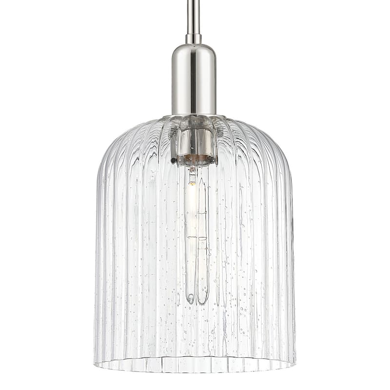 Innovations Lighting 716-1S-G559-8SDY Bridal Veil 8" Wide Mini Pendant - Polished Nickel