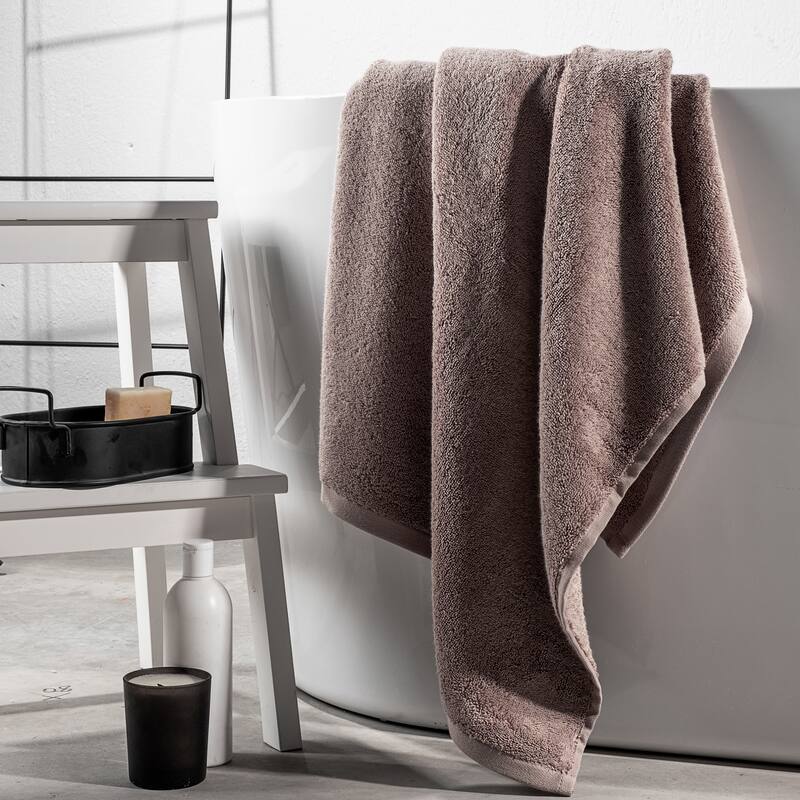 Ecoluxe Organic Bath Sheet - Warm Gray