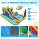 preview thumbnail 5 of 8, Gymax Inflatable Water Park w/Ocean Balls Climbing Wall Ball Pit Toss - Multicolor