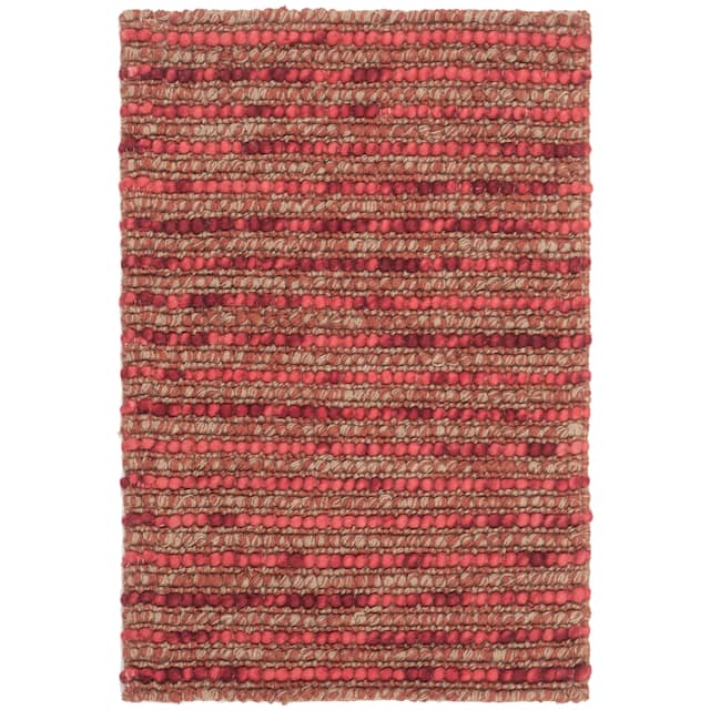 SAFAVIEH Handmade Bohemian Ramona Jute & Wool Area Rug - 2' x 3' - Red/Multi