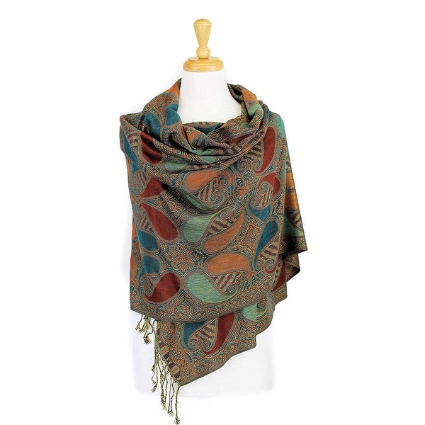 Double Layers Paisley Pashmina Shawl Scarf Stole. Opens flyout.