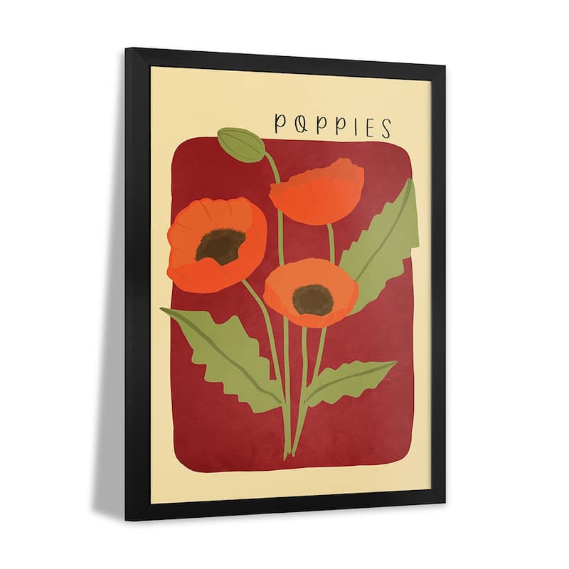 Poppies Premium Framed Poster by Viviana Gonzalez