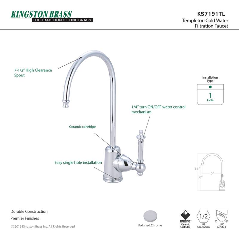 Templeton Water Filtration Faucet