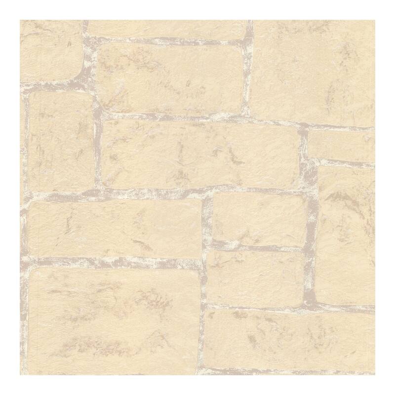 Advantage Uwharrie Cream Stone Wallpaper - 20.5 x 396 x 0.025
