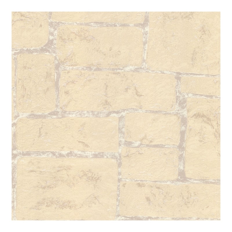 Advantage Uwharrie Cream Stone Wallpaper - 20.5 x 396 x 0.025