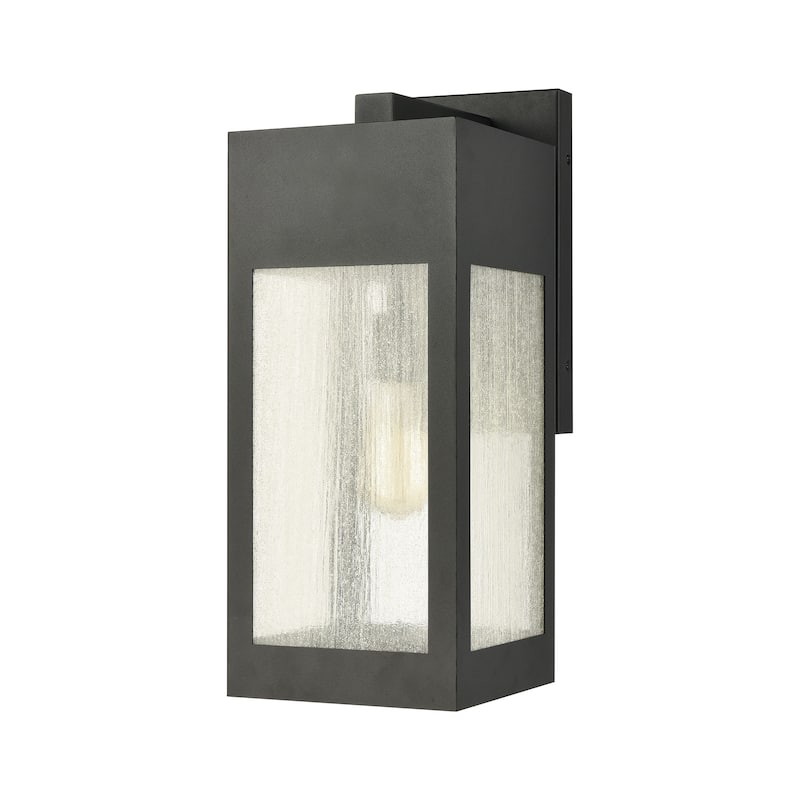 Elk Home Angus Charcoal With Heavy Seeded Glass 1 Light Wall Sconce