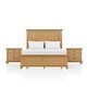 preview thumbnail 15 of 20, Furniture of America Wellington Farmhouse Natural Oak 3-Piece Solid Wood Kids Bedroom Set
