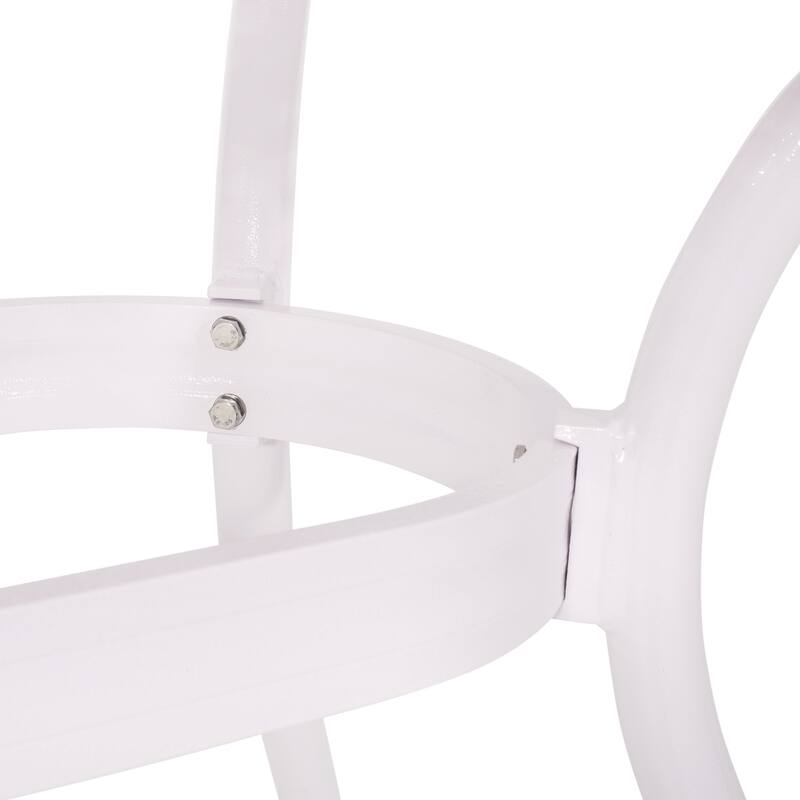 Roomfitters Outdoor Metal Patio Dining Set 7-Piece with Rectangular Table and Weather-Resistant Chairs