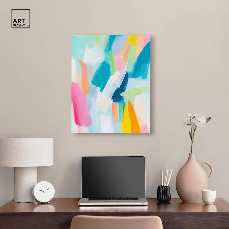 Whirlwind of Color I Canvas by Art Remedy, Gallery Wrapped