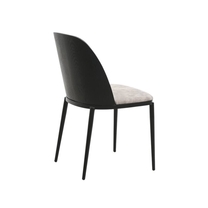 Voren 7-Piece Dining Set 55-Inch Rectangular Sintered Stone Dining Table and 6 Dining Side Chairs