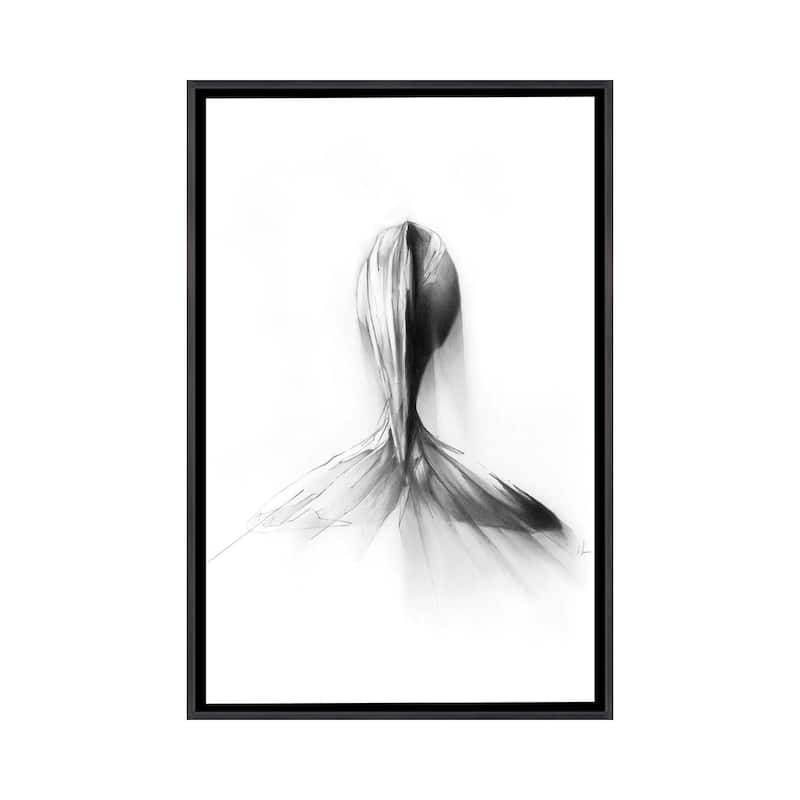 iCanvas "Sperm Whale" by Alexis Marcou Framed - Ebony - 26x18