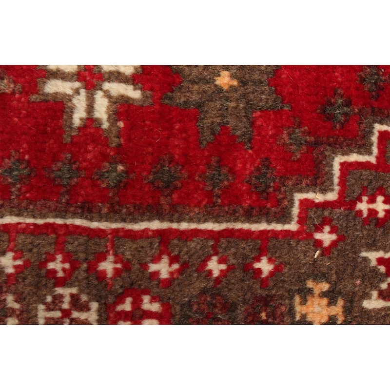 ECARPETGALLERY Hand-knotted Andelz Red Wool Rug - 3'7 x 5'0