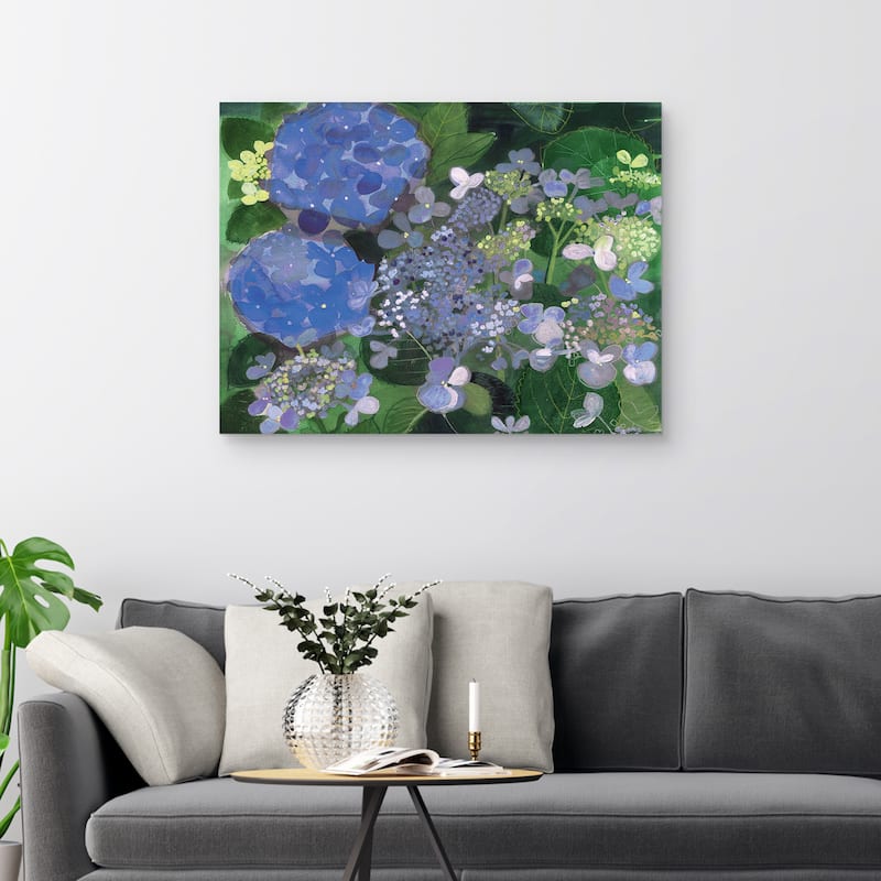 Hydrangea Blue by Maret Hensick Canvas Art Print