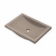 preview thumbnail 9 of 49, Cabrillo 21-inch NativeStone Undermount Bathroom Sink - 20.75" x 14.75" x 5" Earth