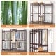 preview thumbnail 66 of 65, Bamboo Closet System Clothes Rack, Large Freestanding Garment Rack Clothing Rack for Hanging Clothes