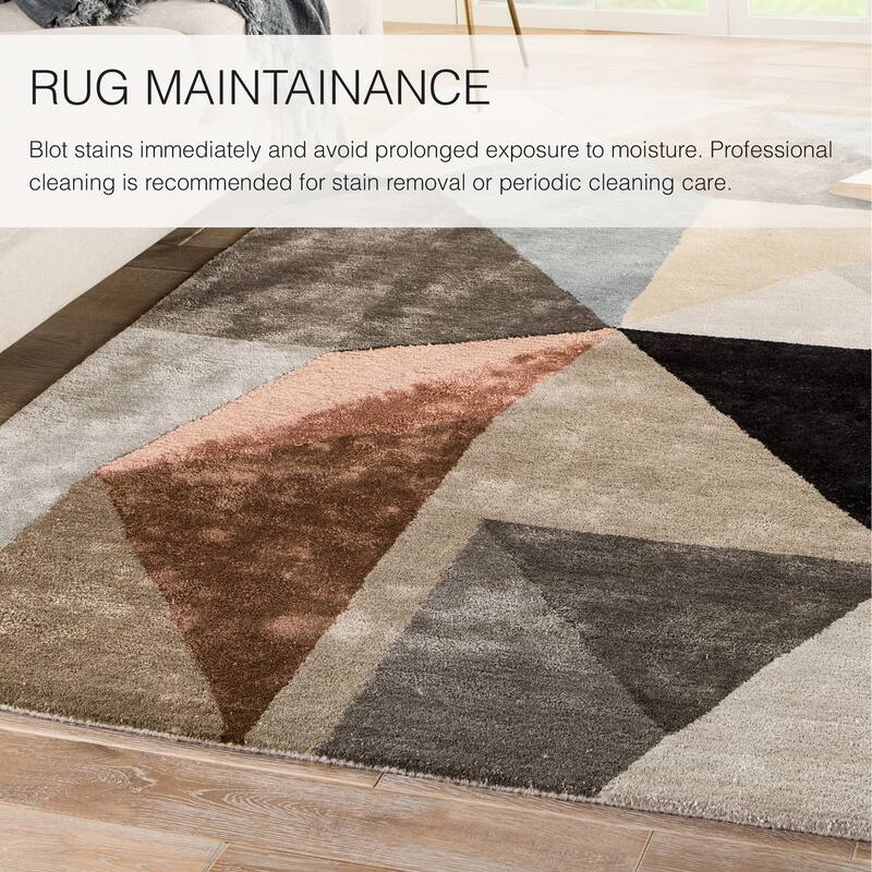 Scalene Handmade Geometric Area Rug