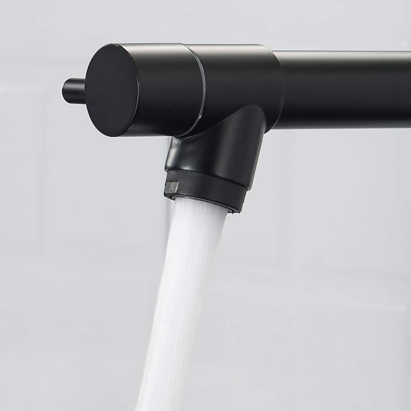 Commercial Single Handle Kitchen Faucet with Pull Down Sprayer