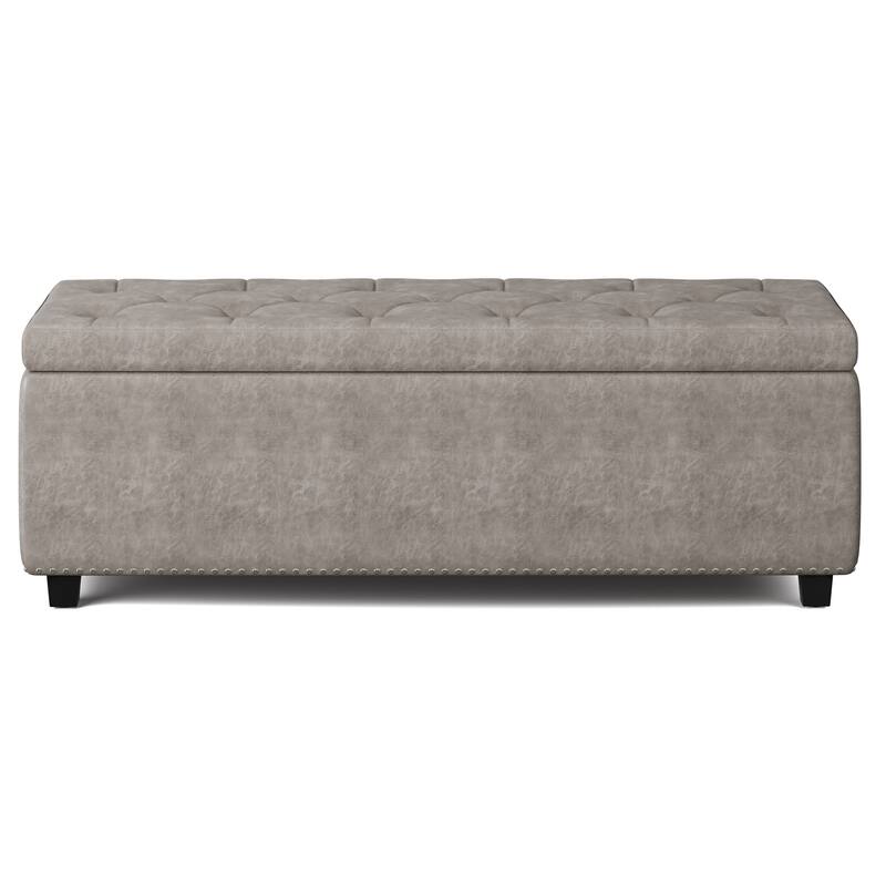WYNDENHALL Springfield 48 inch Wide Rectangle Storage Ottoman