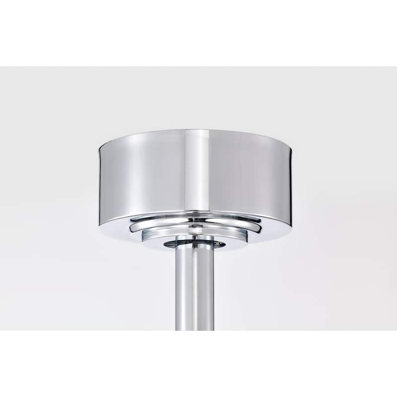 Ralph 15 Inch Chrome Polish Crystal Fandelier - N/A