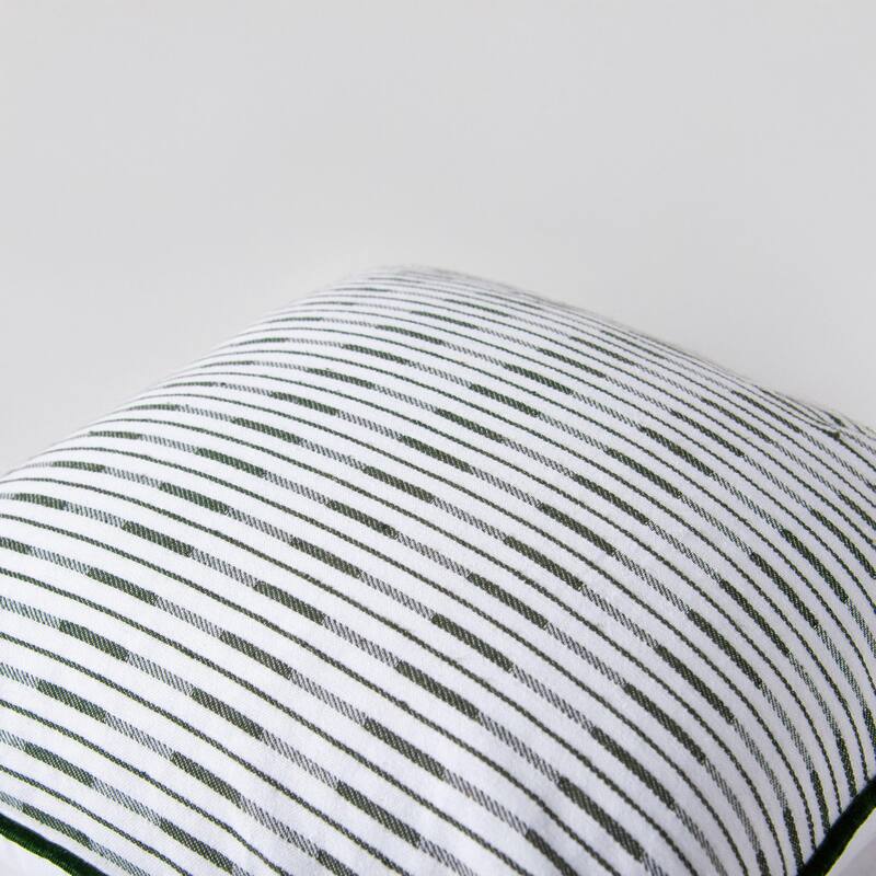 Rizzy Home Variegated Stripe Woven Throw Pillow