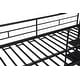 preview thumbnail 7 of 9, Black Twin Steel Low Loft Bed with Storage & Ladder