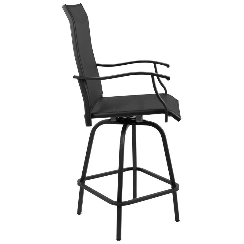 30" All-Weather Patio Swivel Outdoor Stools, Set of 2 - Garden Chair