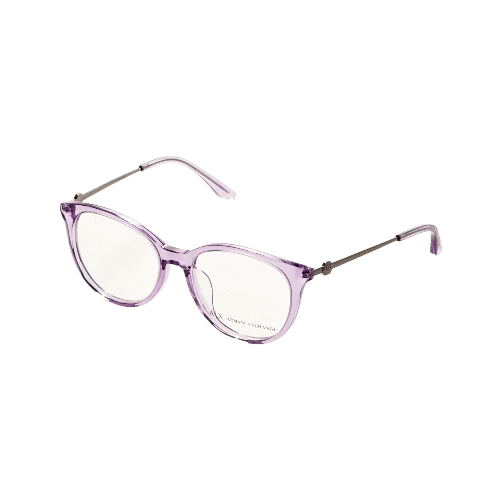 Armani Exchange Women's Fashion 54mm Shiny Transparent