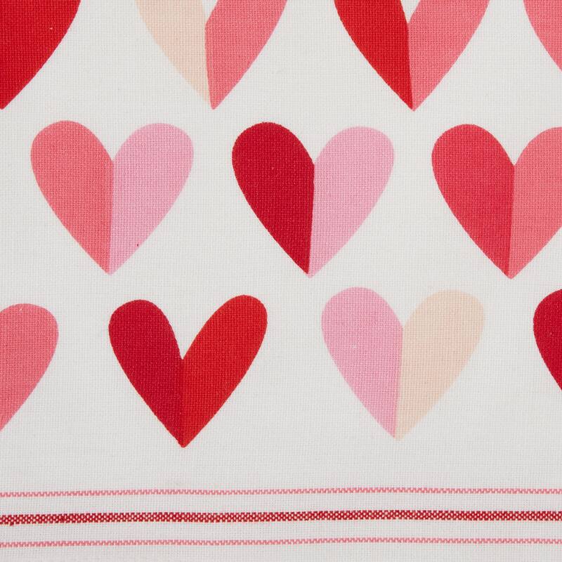 DII Two Hearts Print Napkin (Set of 6) - Napkin Set