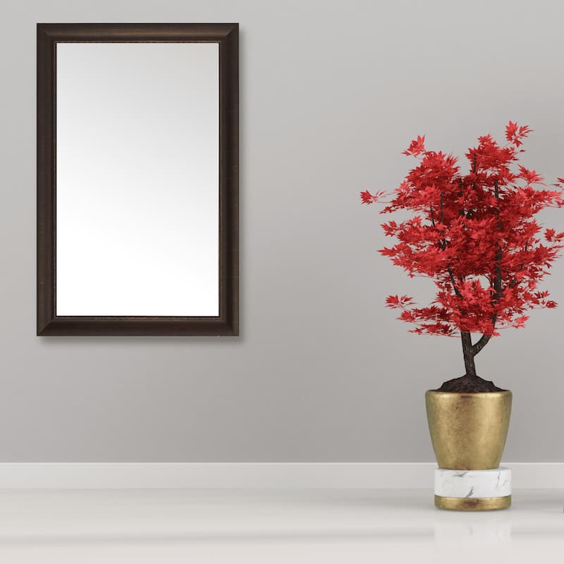 Frame My Mirror Antique Bronze Framed Vanity Mirror, Ventura Design
