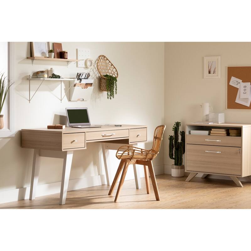 South Shore Helsy Computer Desk with Power Bar
