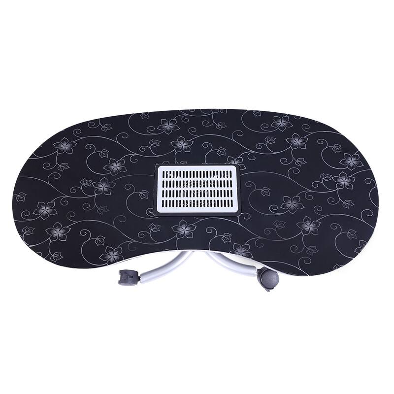 Portable MDF Manicure Table Spa Beauty Salon Equipment Desk with Dust Collector and Cushion