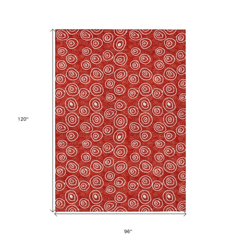 HomeRoots Geometric Transitional Rectangle Outdoor Rug