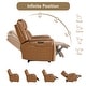 preview thumbnail 10 of 51, Leo Dual Motor Genuine Leather Power Recliner With Power Headrest