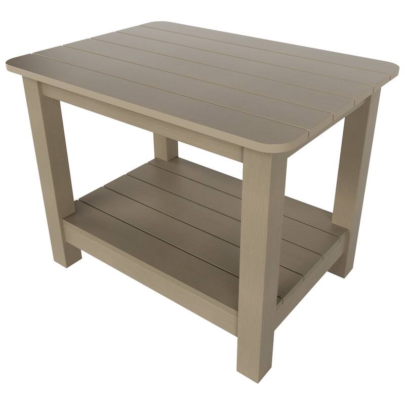 Vineyard HIPS Eco-Friendly Outdoor Modern Square All Weather Side Table