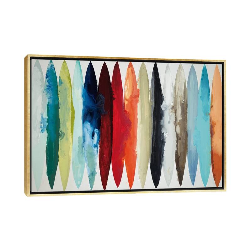 iCanvas "Even Flow" by Randy Hibberd Framed Canvas Print - Gold - 18x26