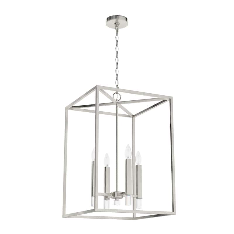 Hunter Sunjai 4 Light Modern Candle Pendant - Entry, Dining room - Caged, Glam, Candle