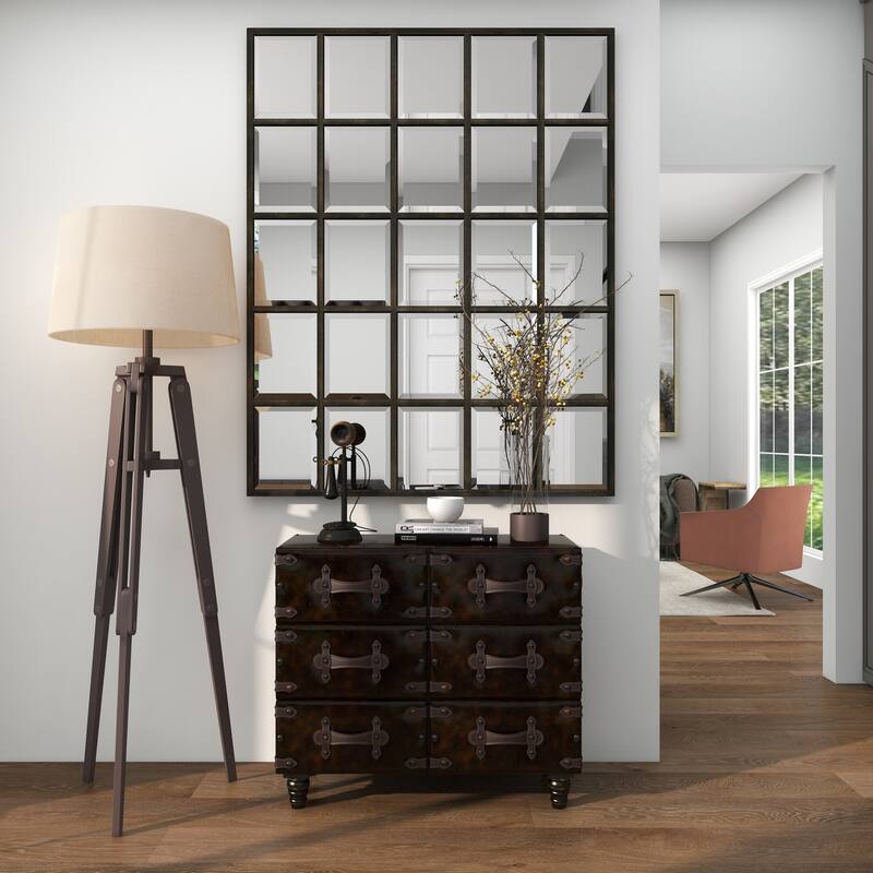 Black Metal Decorative Vintage Style Telephone Decorative Sculpture with Tiered Base and Coil Wire Detailing