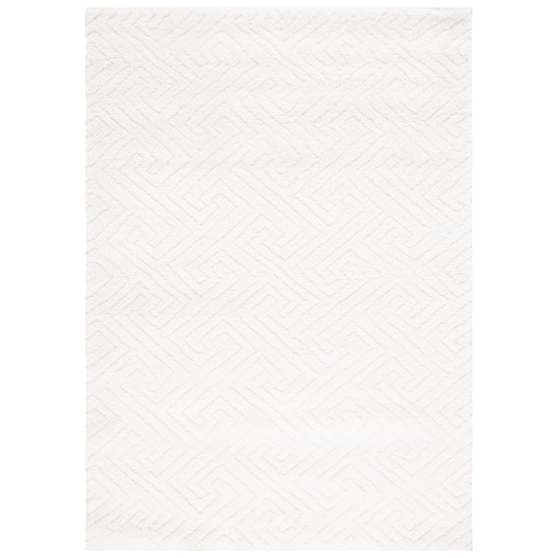 SAFAVIEH Tahoe Shag Nieki Geometric 1.2-inch Thick Rug