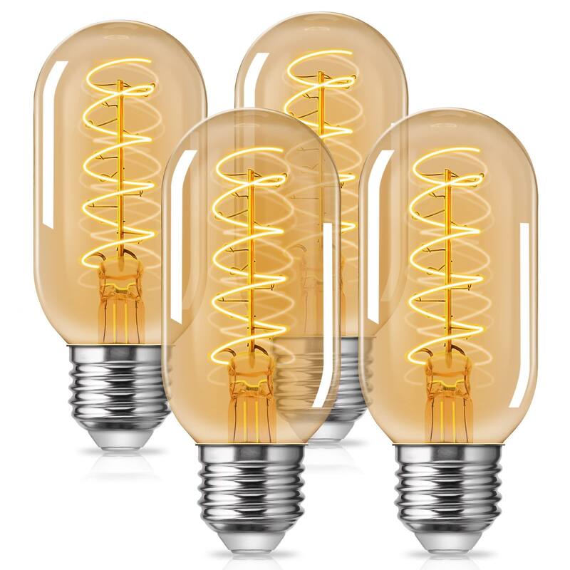 6 Pack Edison LED Light Bulbs, E26 Dimmable Led Light Bulbs, 800 LM Warm White 2700K, ST58 Antique LED Filament Bulbs