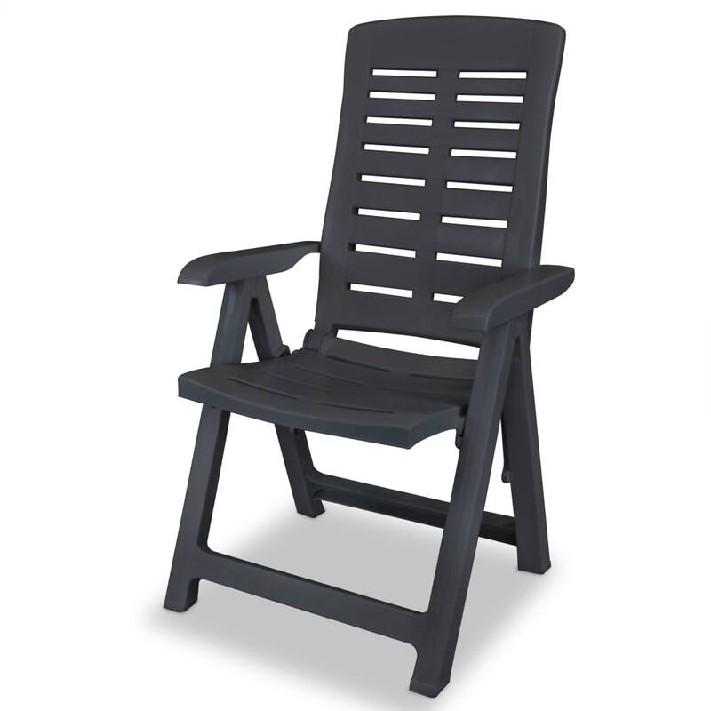 vidaXL Patio Bistro Set Outdoor Furniture Set Patio Table and Chairs Plastic - 39.8" x 26.8" x 28.3"