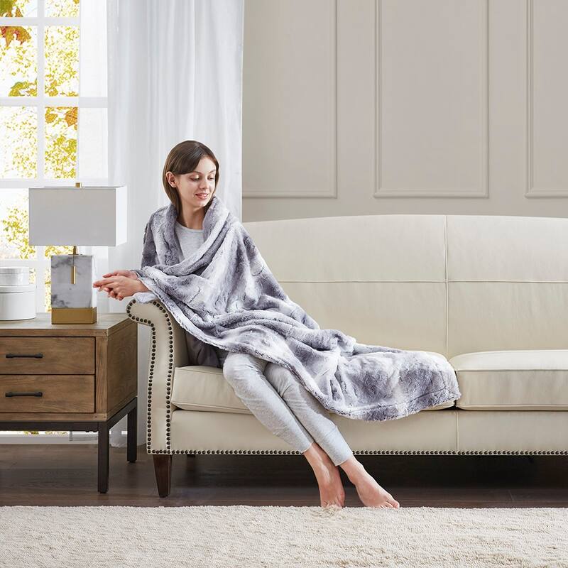Super Cozy Soft Throw, 100% Polyester Reversible Throw Blanket for Couch, Machine Washable - 60x70 inches
