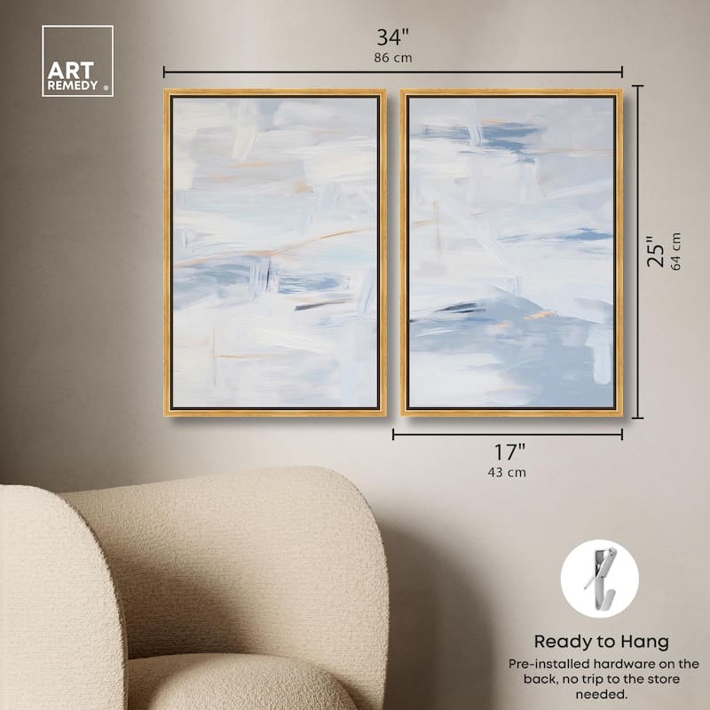 Frozen in Time I Canvas Set of 2 by Art Remedy