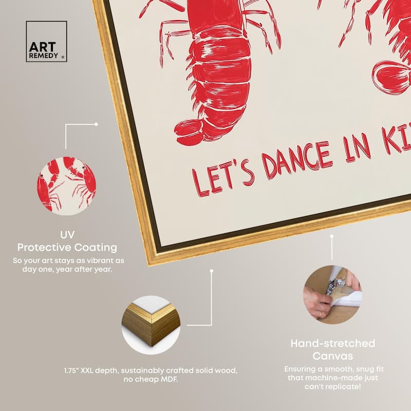 Let's Dance In Kitchen Canvas by Art Remedy