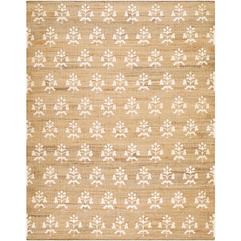 Livabliss Fiorina Modern Area Rug - 9' x 12' - Beige/White