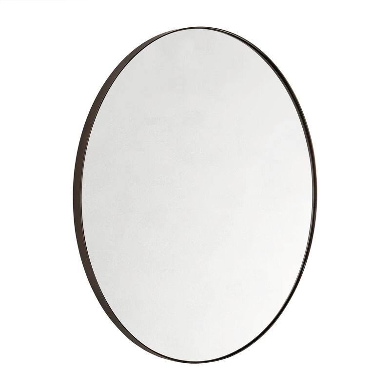 TEHOME Yolanta Round Metal Wall Mirror