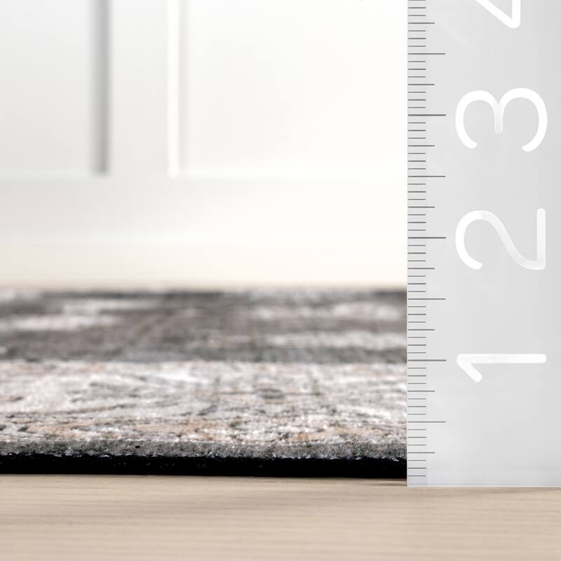 Nuloom Moxie SplashGuard Traditional Bordered Machine Washable Area Rug