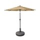 preview thumbnail 20 of 26, 9' Solar Lighted Patio Umbrella with Bronze Base
