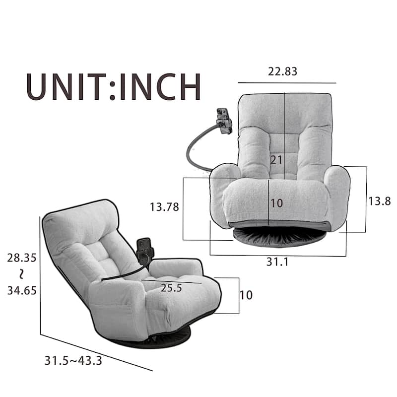 Game Chair, Lounge Chair,360 Degree Rotatable Sofa Chair
