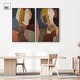 preview thumbnail 9 of 59, Contemplation Dialogue Abstract Art Set Canvas Print by Art Remedy